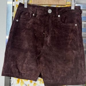 Leather Skirt- soft leather